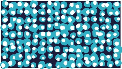 Colorful abstract molecular structure illustration Stock Illustration