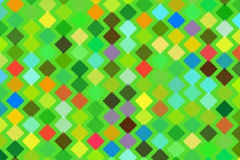 Colorful abstract mosaic pattern with bright geometric shapes Stock Illustration