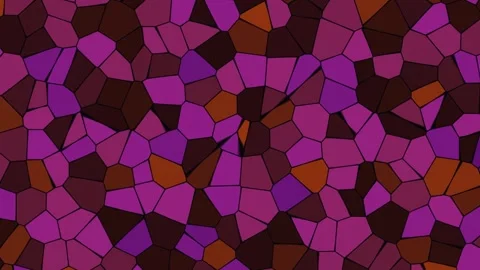 Colorful abstract mosaic pattern with irregular shapes and Stock Footage 338126294