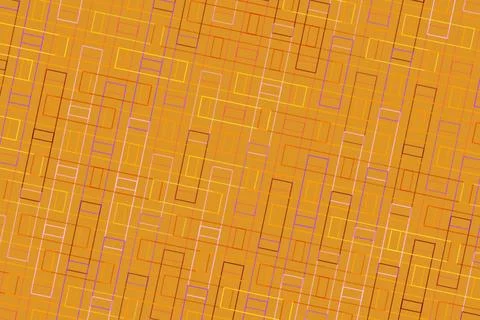 Colorful abstract mosaic pattern with orange and purple squares Stock Illustration