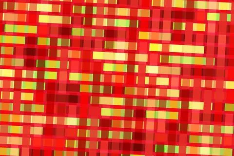 Colorful abstract mosaic pattern with red yellow green shades Stock Illustration