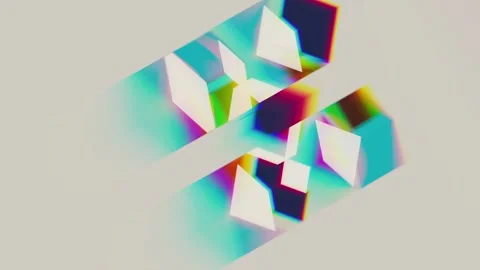 Colorful abstract motion of cubes and squares 스톡 동영상 316201377