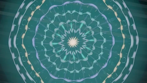 Colorful abstract motion design with circular patterns and shapes Stock Footage 337388470