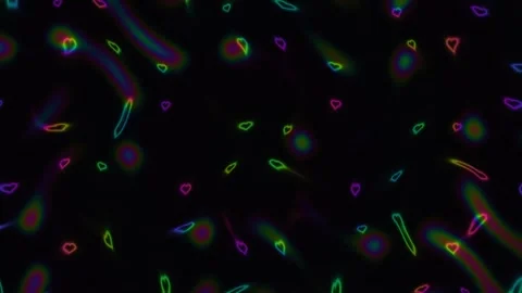 Colorful abstract motion design on dark background Stock Footage 338244711