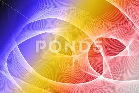 Colorful Abstract Motion Design Translucent Ribbons And Bright Gradient Glow PSD 템플릿