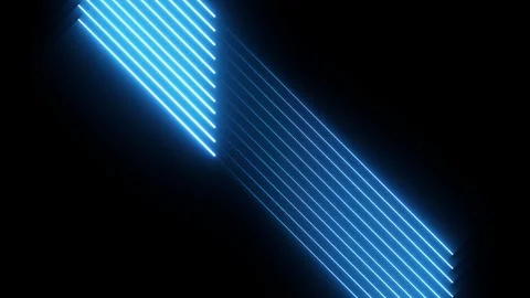 Colorful abstract neon background with glowing lines. Seamless looping anim.. Stock Footage 307291669