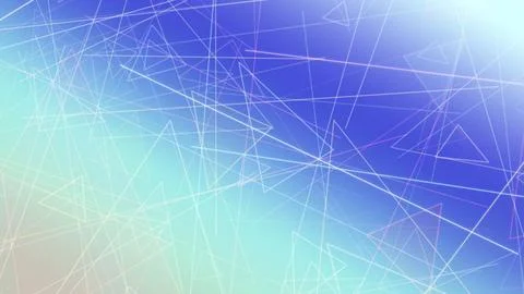 Colorful abstract network web lines and triangular shapes span a glowing bl.. Stock Illustration