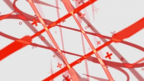 A colorful abstract object with a hole in the middle Stock Footage 331404940