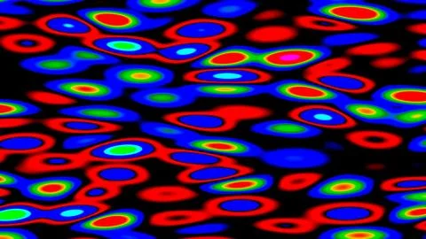 Colorful Abstract Optical Pattern with Circular and Oval Shapes Stock Illustration