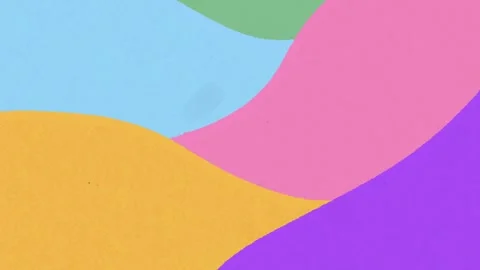 Colorful Abstract Organic Waves 2D Animation Background | Hand-Drawn Minimalist  Видео 333520750