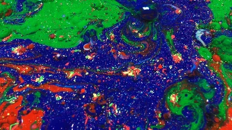 Colorful Abstract Paint Background Texture Exploding Liquid Design Stock Footage 89736462