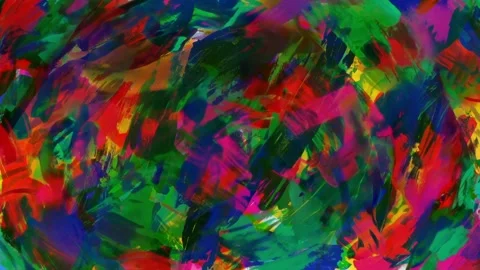 Colorful Abstract Paint Stroke Background Seamless Loop Vidéo 344658036