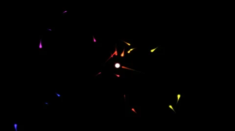 Colorful Abstract Particle Explosion Stock Footage 36096279