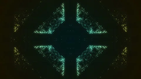 Colorful Abstract Particles Background Stock Footage 201008436