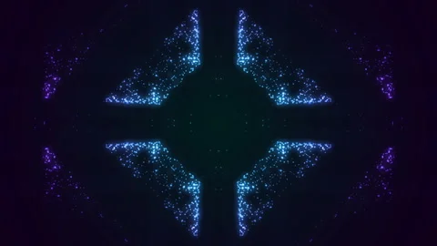 Colorful Abstract Particles Background Stock Footage 201008529