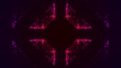 Colorful Abstract Particles Background Stock Footage 201008601