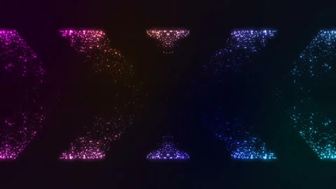 Colorful Abstract Particles Background Stock Footage 201008701
