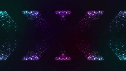 Colorful Abstract Particles Background Stock Footage 201008815