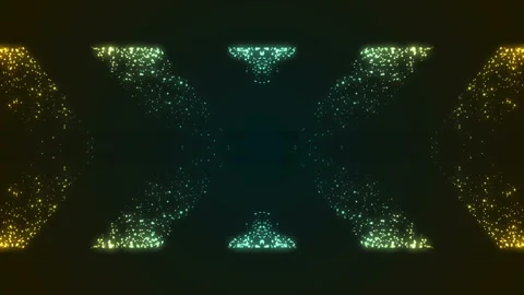 Colorful Abstract Particles Background Stock Footage 201009031