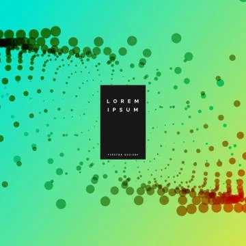Colorful abstract particles dots background Illustrazione stock