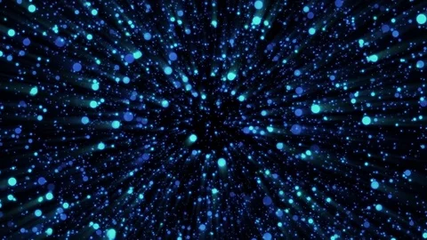 Colorful Abstract Particles Loop Background Stock Footage 72848273