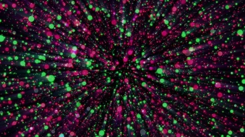 Colorful Abstract Particles Loop Background Stock Footage 72848866
