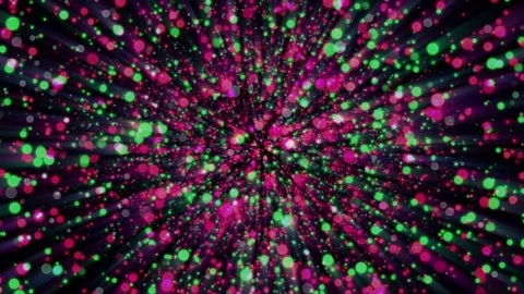 Colorful Abstract Particles Loop Background Stock Footage 72849731