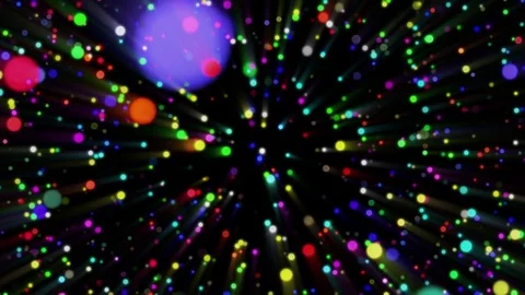 Colorful Abstract Particles Loop Background Stock Footage 72850046