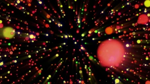 Colorful Abstract Particles Loop Background Stock Footage 72850360