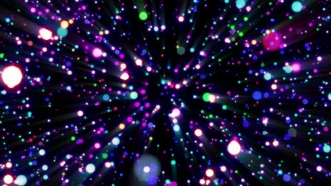 Colorful Abstract Particles Loop Background Stock Footage 72850738