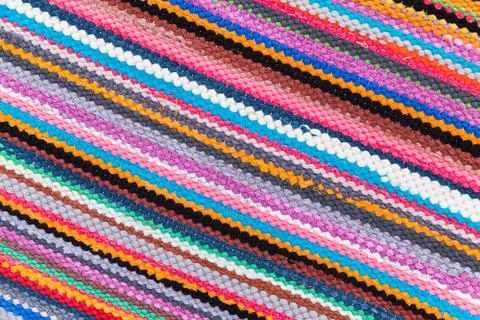 Colorful abstract patchwork rug pattern Stock Photos