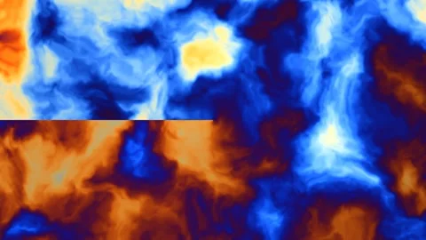 Colorful abstract pattern with blue and orange hues in Stock Footage 337968388