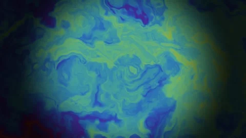 Colorful abstract pattern with blue and green waves and Video stock 338126285