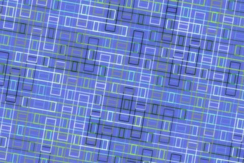 Colorful abstract pattern with blue purple lines and shapes Stock Illustration