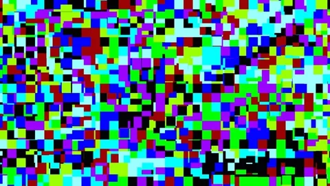 Colorful abstract pattern with bright squares and Vídeo Stock 338019828