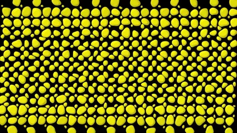 Colorful abstract pattern with bright yellow shapes on a dark background cr.. 스톡 동영상 333446059