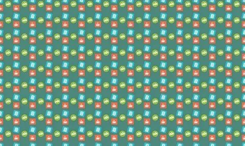 Colorful abstract pattern with circles and lines in vibrant shades Stock Illustration