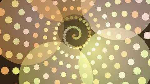 Colorful abstract pattern with circles and spirals design 库存插图