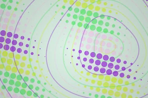 Colorful abstract pattern with circles and lines Stock Illustration