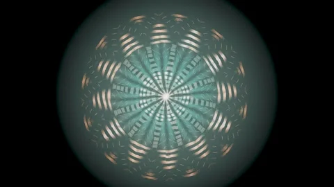 Colorful abstract pattern with circular design and motion effects Stock Footage 337385673