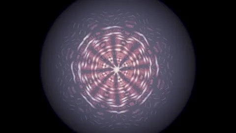 Colorful abstract pattern with circular design and moving elements Stock Footage 337388695