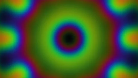 Colorful abstract pattern with circular design and vibrant Stock Footage 338128541