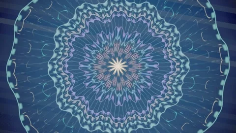 Colorful abstract pattern in circular shape with dynamic movement Stock Footage 337389845