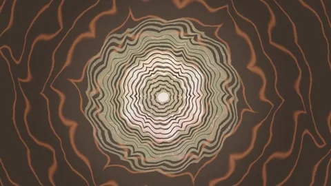 Colorful abstract pattern with circular waves in a dark background Stock-Footage 337410520