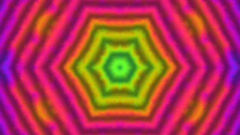 Colorful abstract pattern with concentric shapes and Stock Footage 338065023