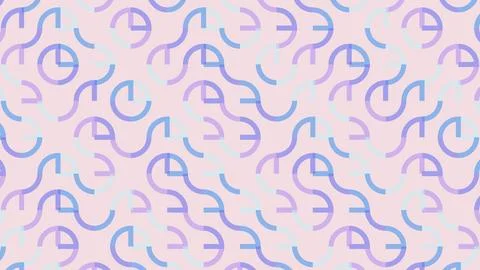 Colorful abstract pattern with curvy lines on pastel background Stock Illustration