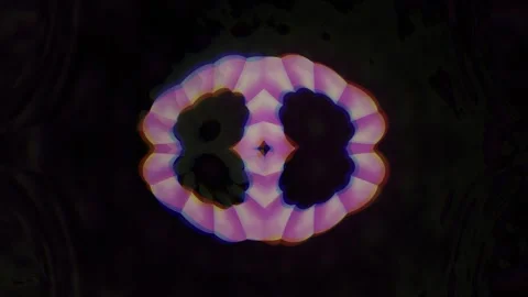 Colorful abstract pattern in dark background Stock Footage 339966505