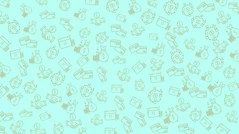 Colorful abstract pattern with detailed line art of various small objects f.. 스톡 동영상 331230434