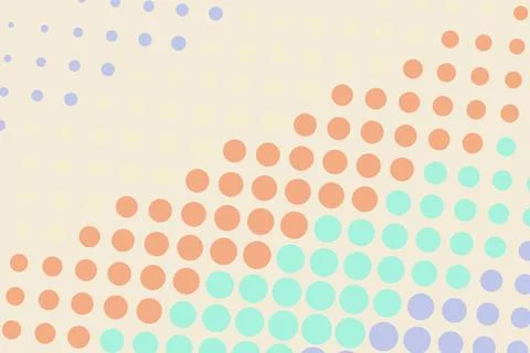 Colorful abstract pattern with dotted design on beige background Stock Photos