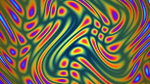 Colorful abstract pattern with flowing lines and shapes Stock Footage 338223838